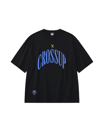 CROSSUP Arch T shirt Black Blue