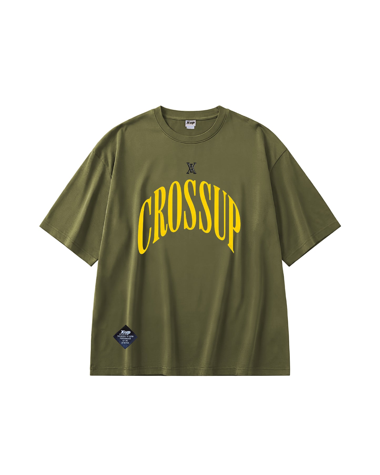 CROSSUP Arch T shirt Olive Yellow