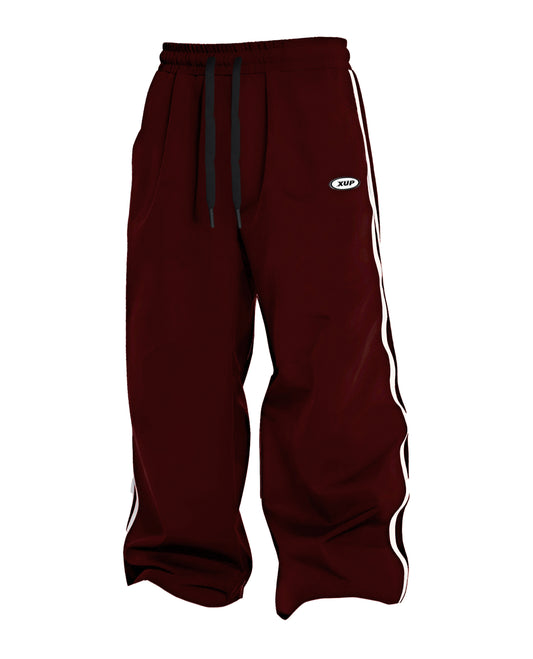 XUP LINE TRACK PANTS burgundy