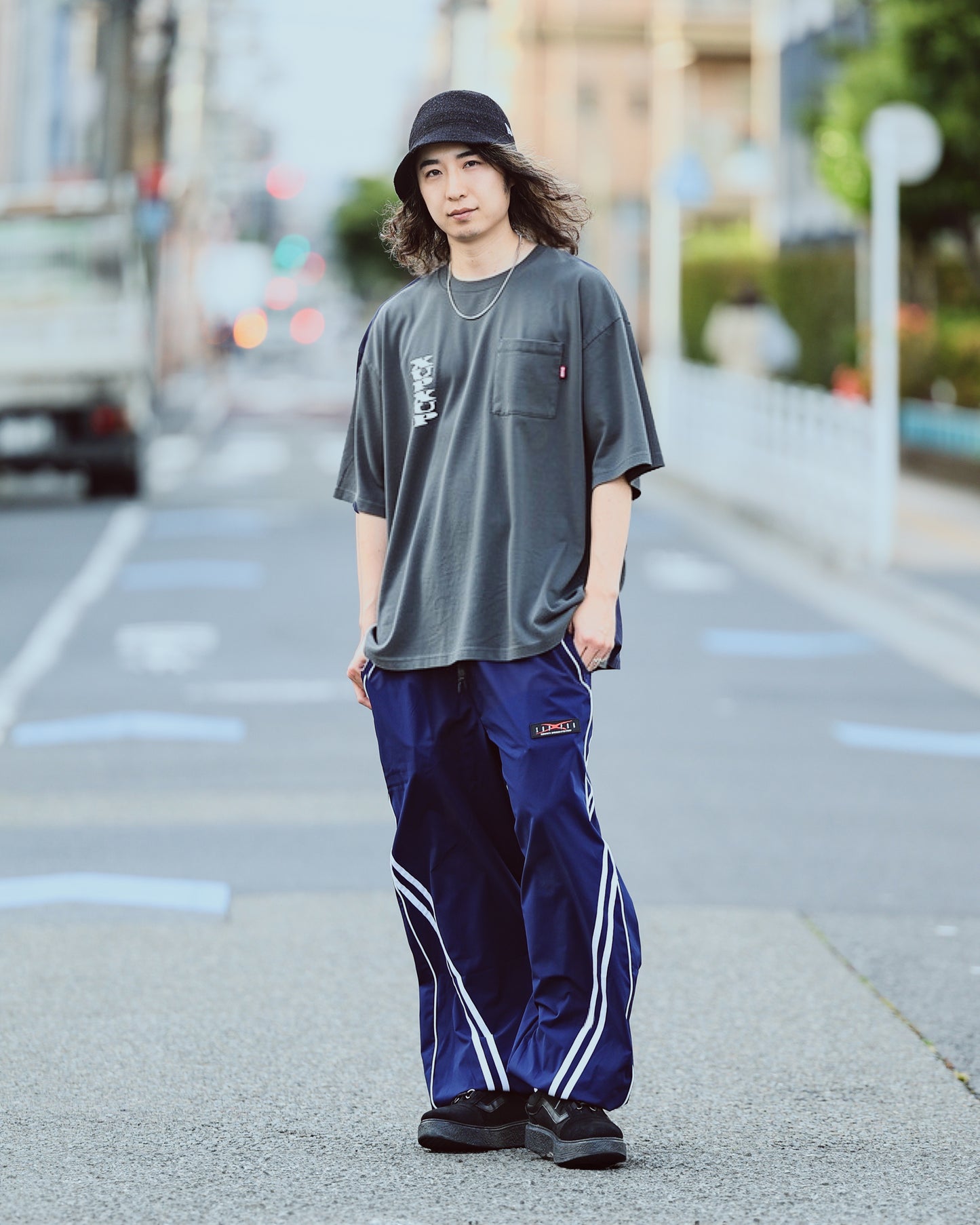 XUP FLOW LINE pants navy